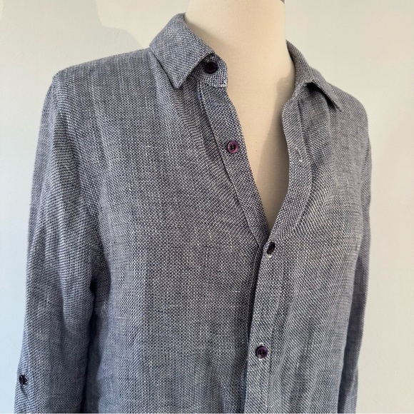New Maven West 100% Linen Shirt XS Made In USA - Picture 4 of 4